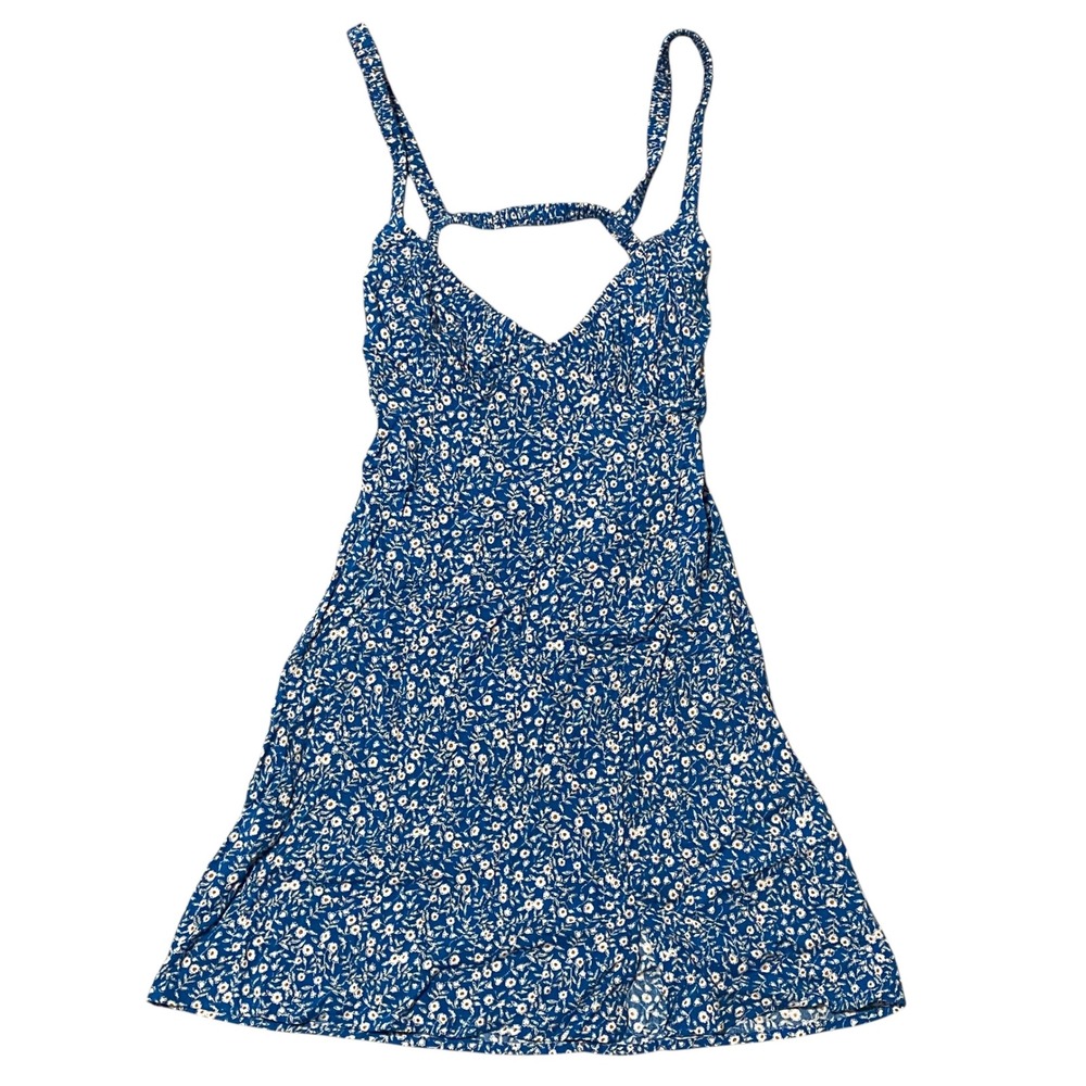 Princess Polly Georgia Mini Dress Blue Floral Strappy Back Size US 2
NWT